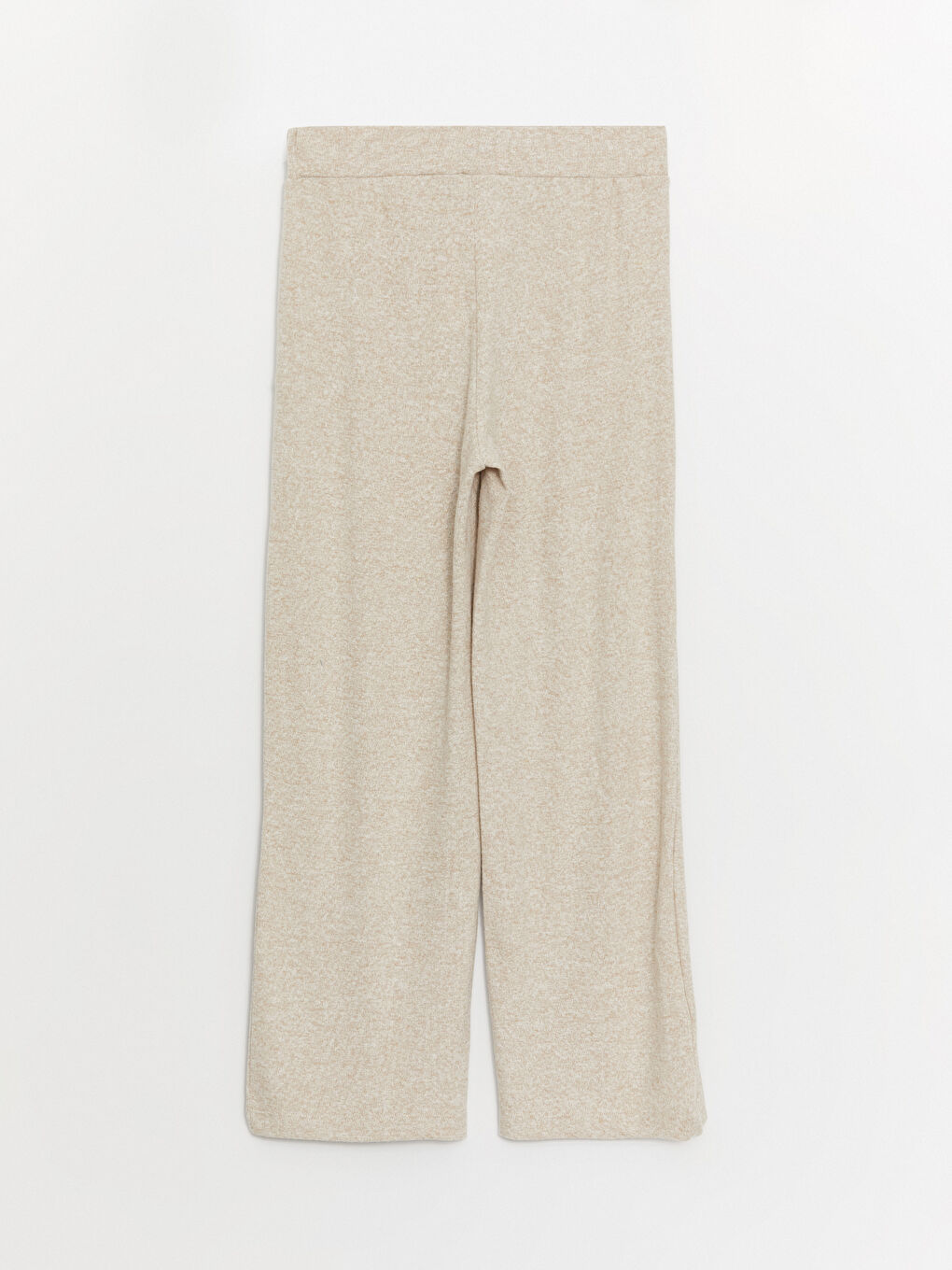 Bej Kadın Beli Lastikli Düz Eşofman Altı-6