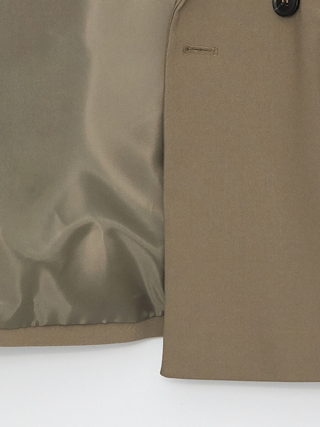 Haki Düz Uzun Kollu Kadın Ceket-7