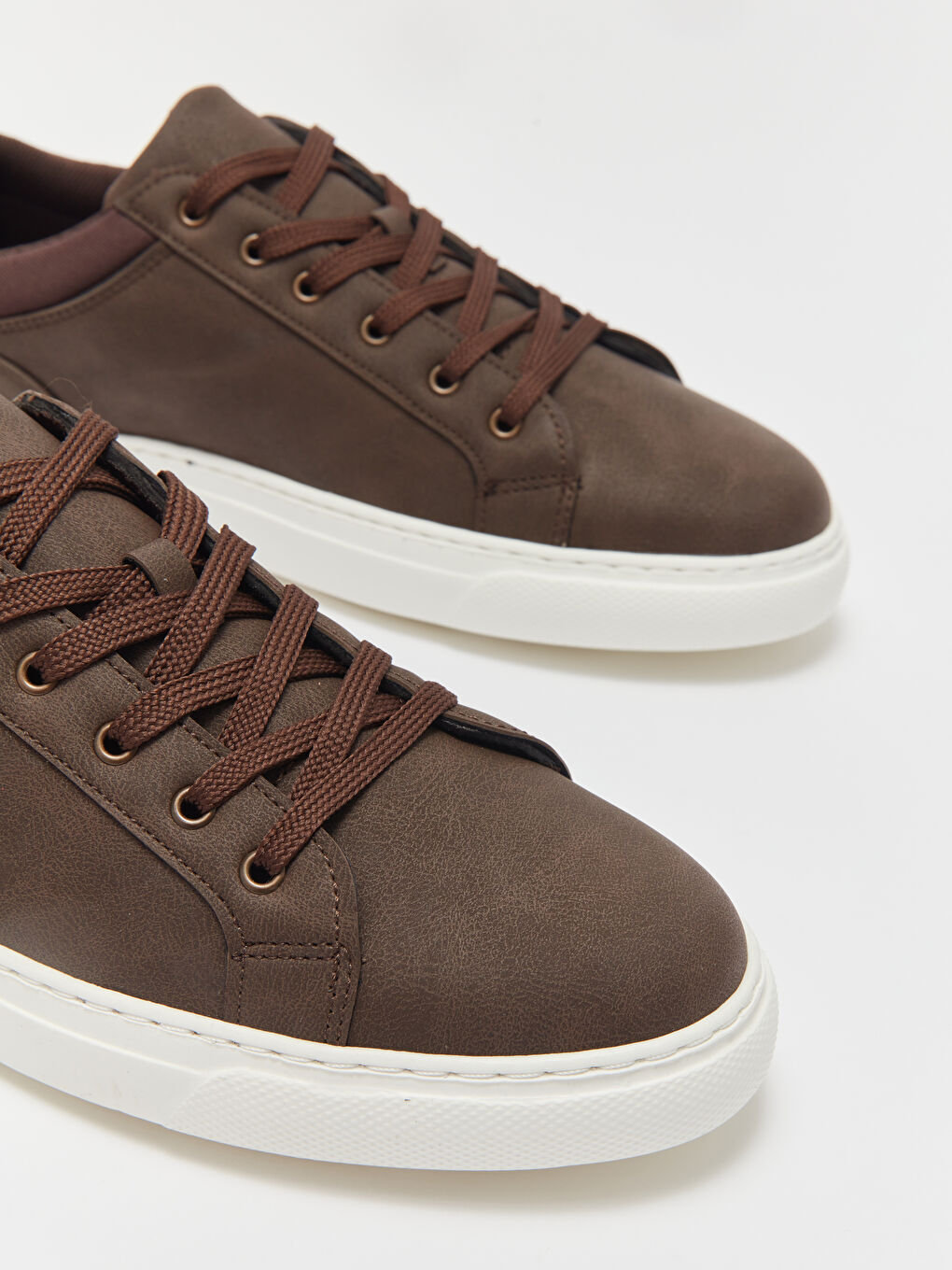 Kahverengi Deri Görünümlü Erkek Klasik Ayakkabı-2