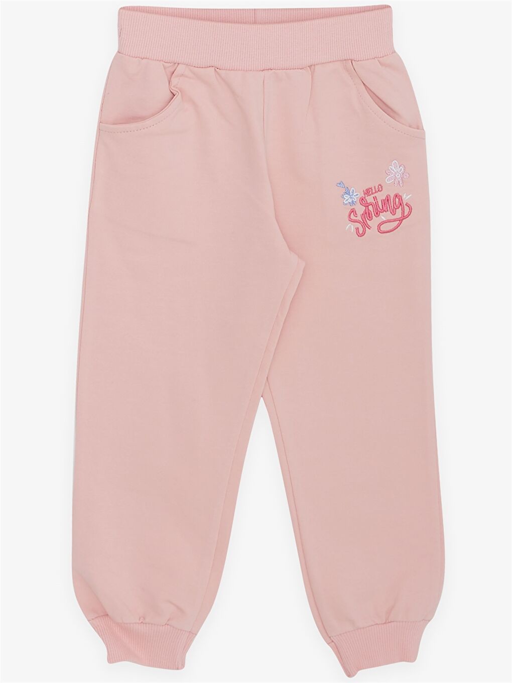 Turuncu Kapüşonlu Uzun Kollu Baskılı Kız Bebek 2'li Takım-4