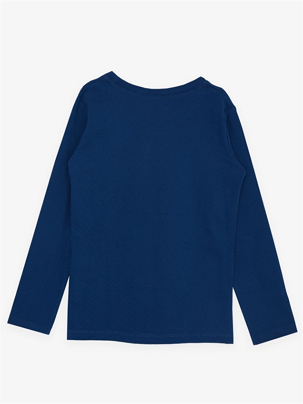 Mavi Bisiklet Yaka Basic Uzun Kollu Erkek Çocuk Tişört-1