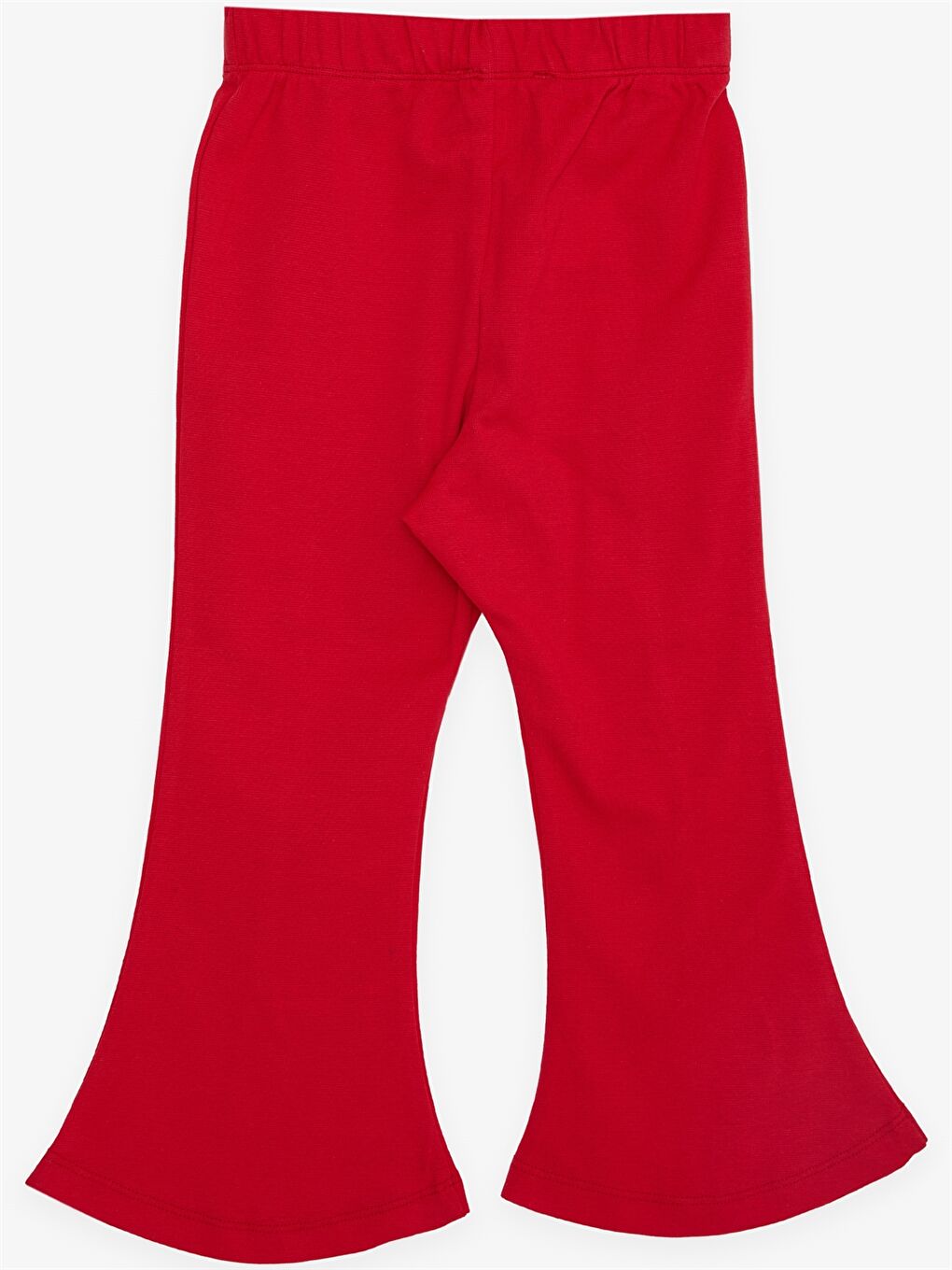 Kırmızı Beli Lastikli Basic Kız Bebek Uzun Tayt-1