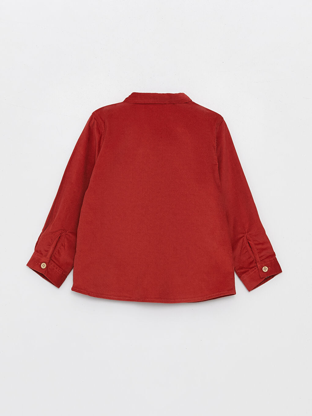 Turuncu Uzun Kollu Erkek Bebek Gömlek ve Pantolon 2'li Takım-2