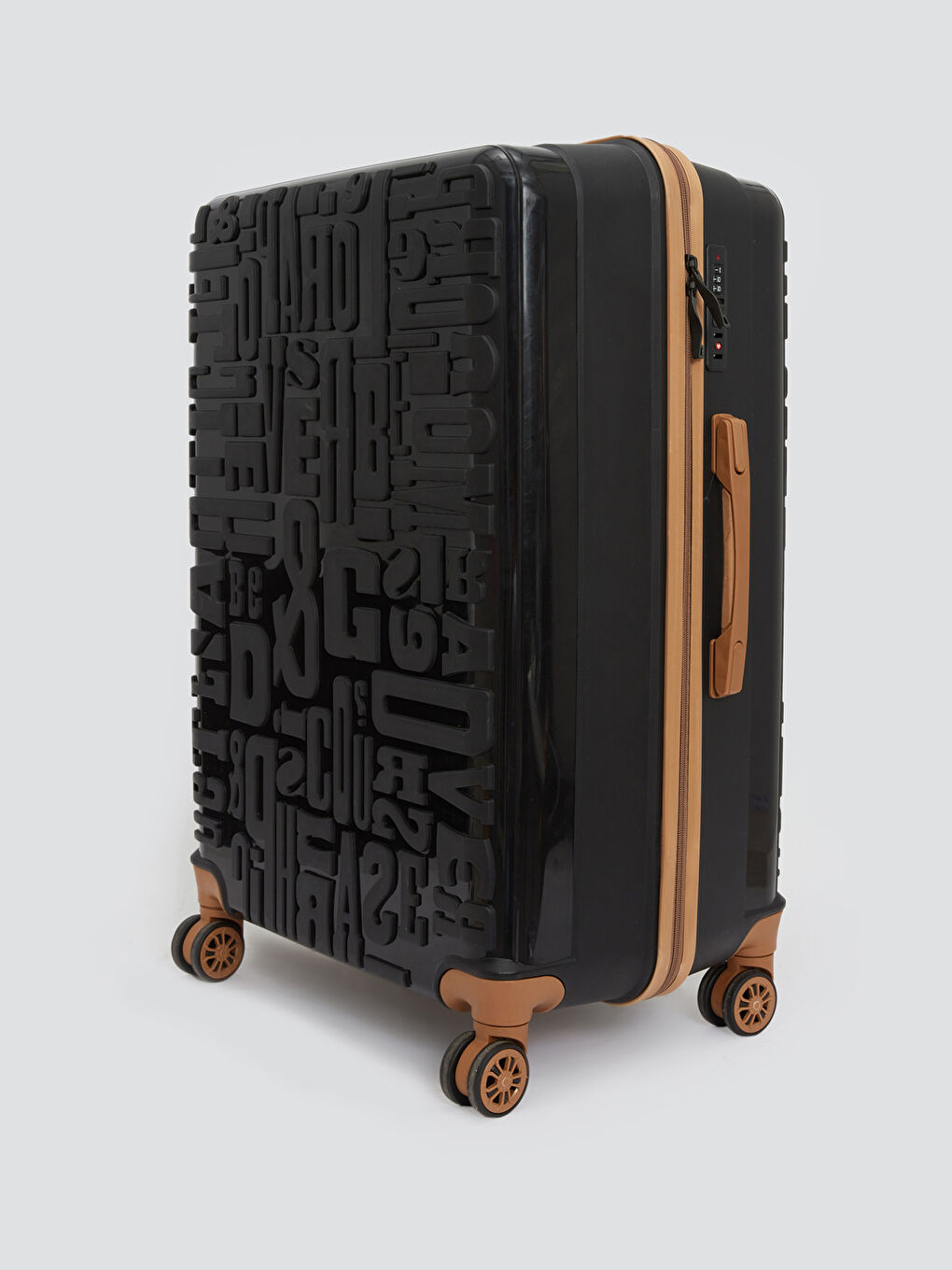 Siyah Kilit Detaylı Büyük Boy Valiz-1