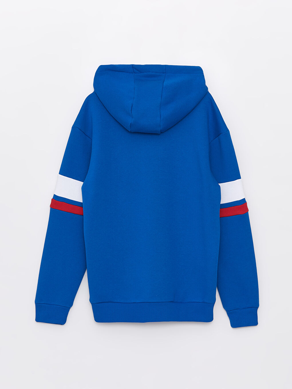 LCW Casual Orta Mavi Uzun Kollu Baskılı Erkek Hoodie - 6