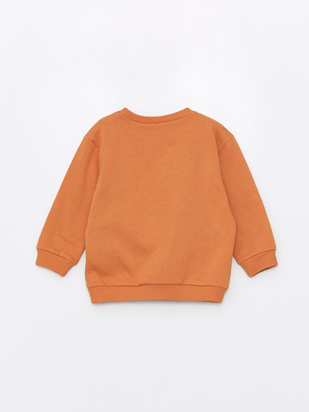 LCW baby Mat Turuncu Bisiklet Yaka Uzun Kollu Baskılı Erkek Bebek Sweatshirt - 1