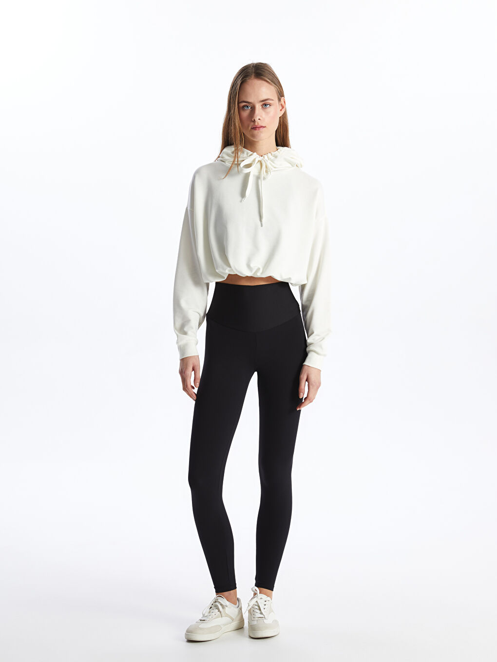 Women's Extra Narrow Fit Plain Tights with Elastic Waist -W3JU21Z8-CVL
