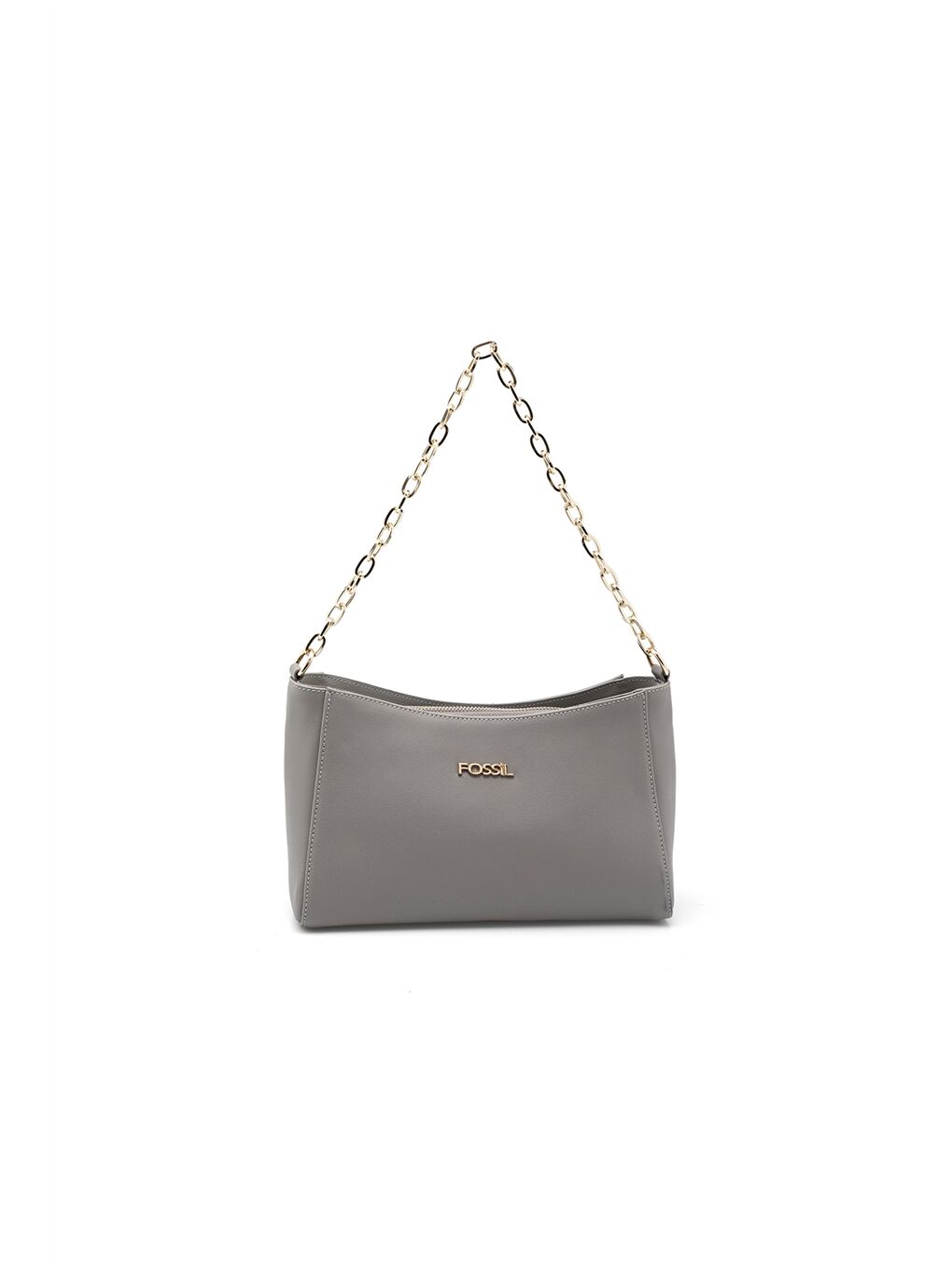 Bej Deri Görünümlü Zincir Detaylı Kadın Omuz Çantası-2