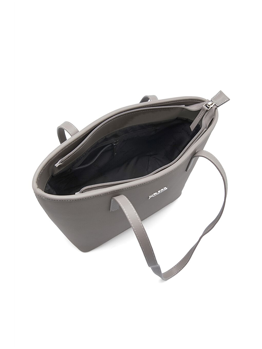 Bej Deri Görünümlü Kadın Kol Çantası-4