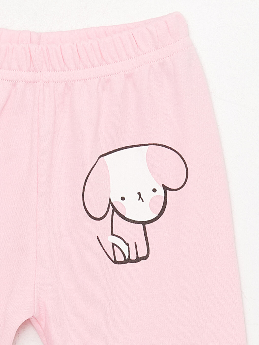 LUGGİ BABY Pembe Beli Lastikli Kız Bebek Pijama Alt 2'li - 2