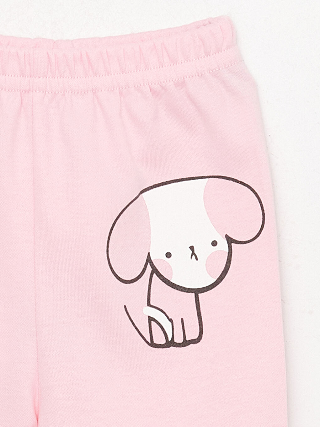 LUGGİ BABY Pembe Beli Lastikli Kız Bebek Pijama Alt 2'li - 5