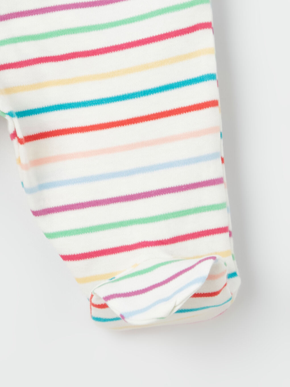 Ekru Bisiklet Yaka Uzun Kollu Erkek Bebek Pijama Takımı-5