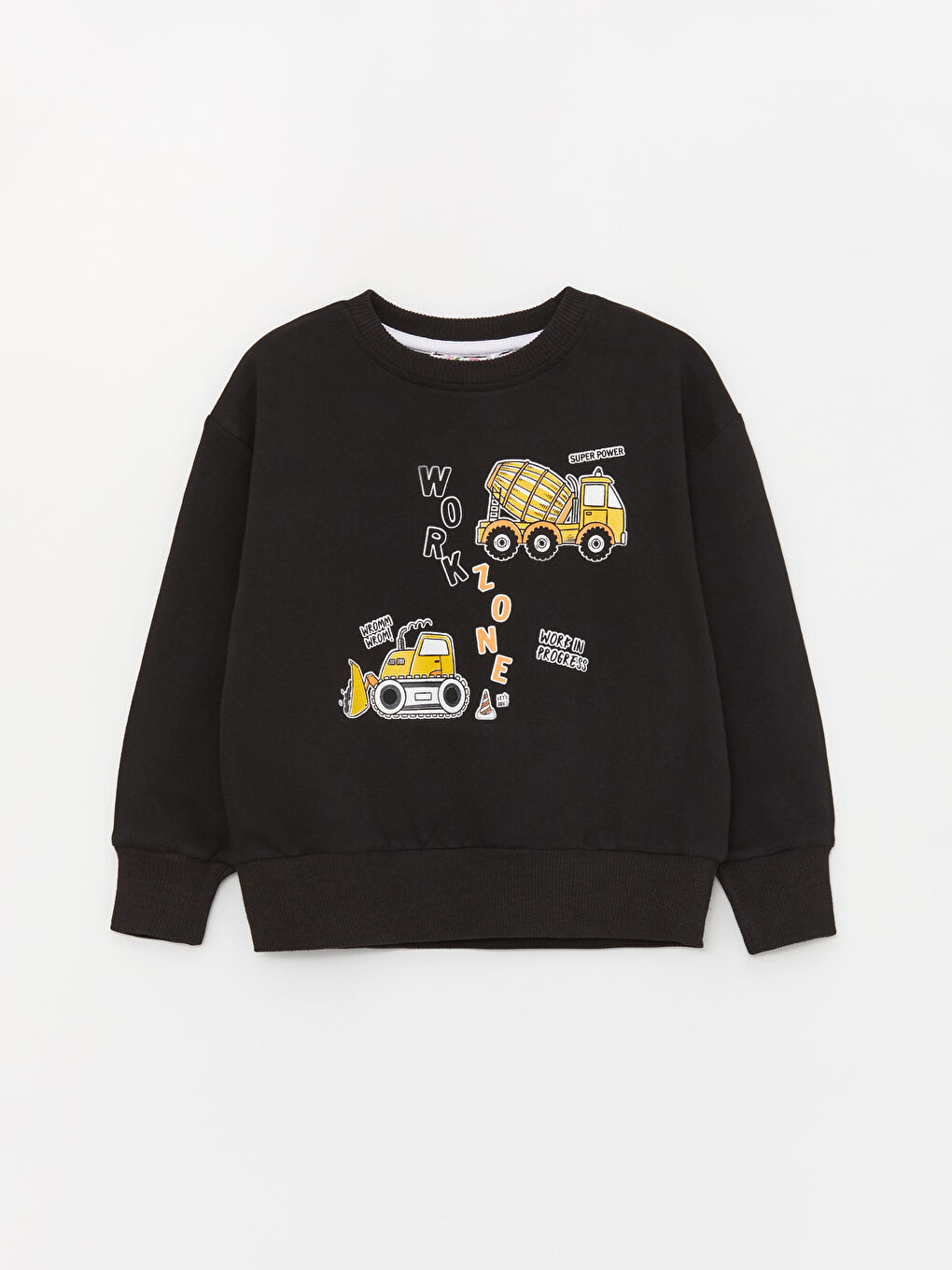 Calimera Kids Siyah Bisiklet Yaka Uzun Kollu Erkek Bebek Sweatshirt ve Eşofman Alt 2'li Takım - 1