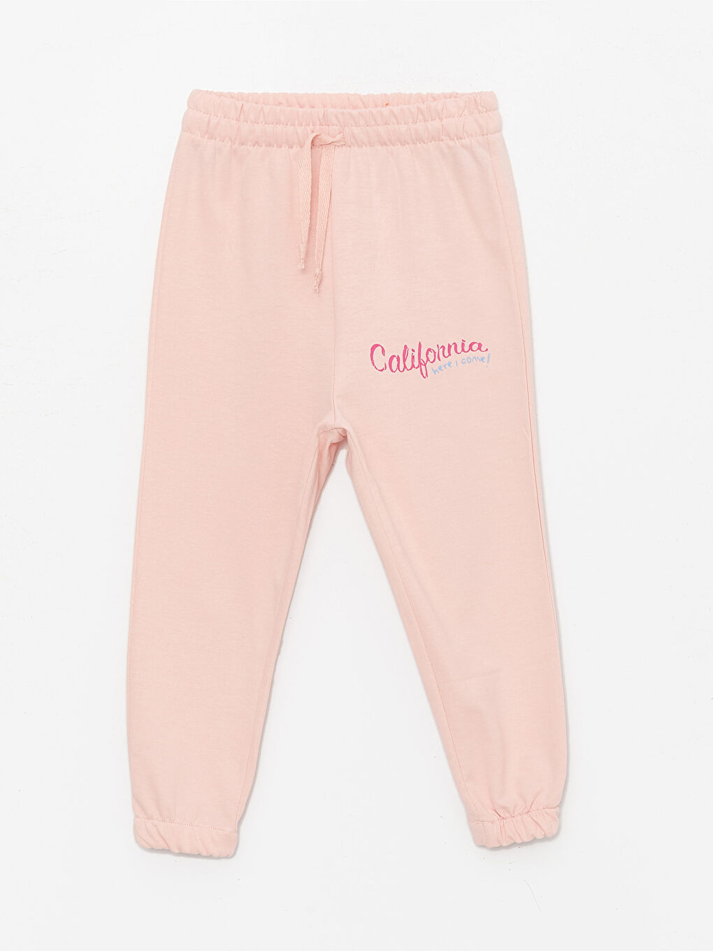 Pembe Bisiklet Yaka Baskılı Kız Bebek Sweatshirt ve Eşofman Alt 2'li Takım-2