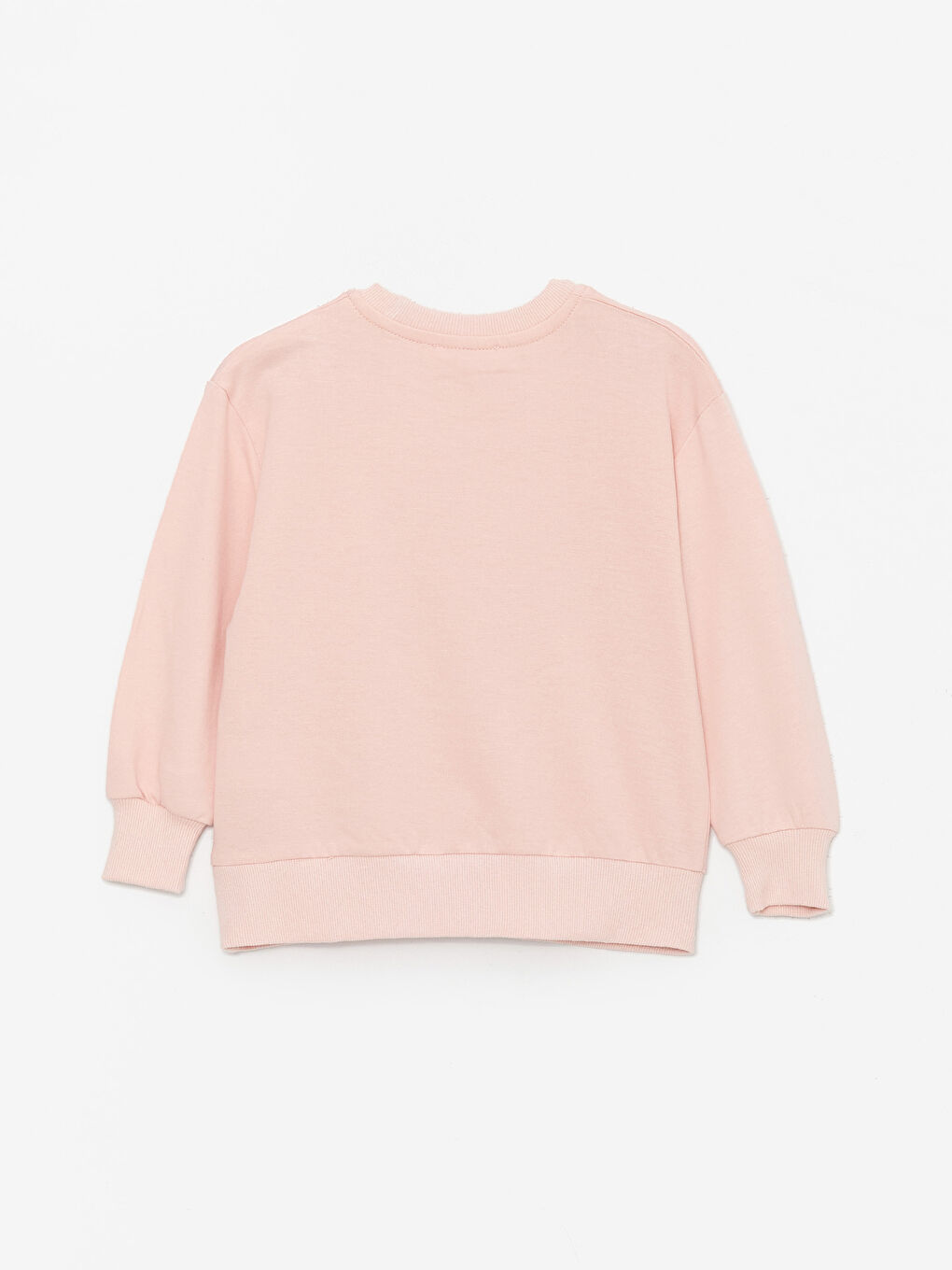 Pembe Bisiklet Yaka Baskılı Kız Bebek Sweatshirt ve Eşofman Alt 2'li Takım-6