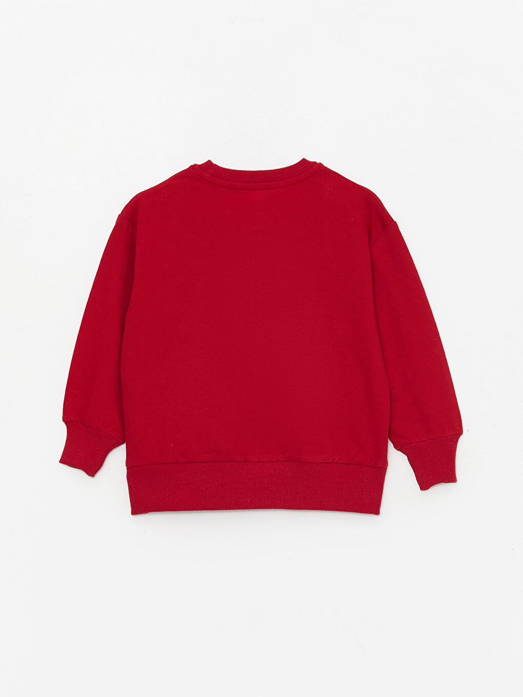 Calimera Kids Bordo Bisiklet Yaka Baskılı Kız Bebek Sweatshirt ve Eşofman Alt 2'li Takım - 4