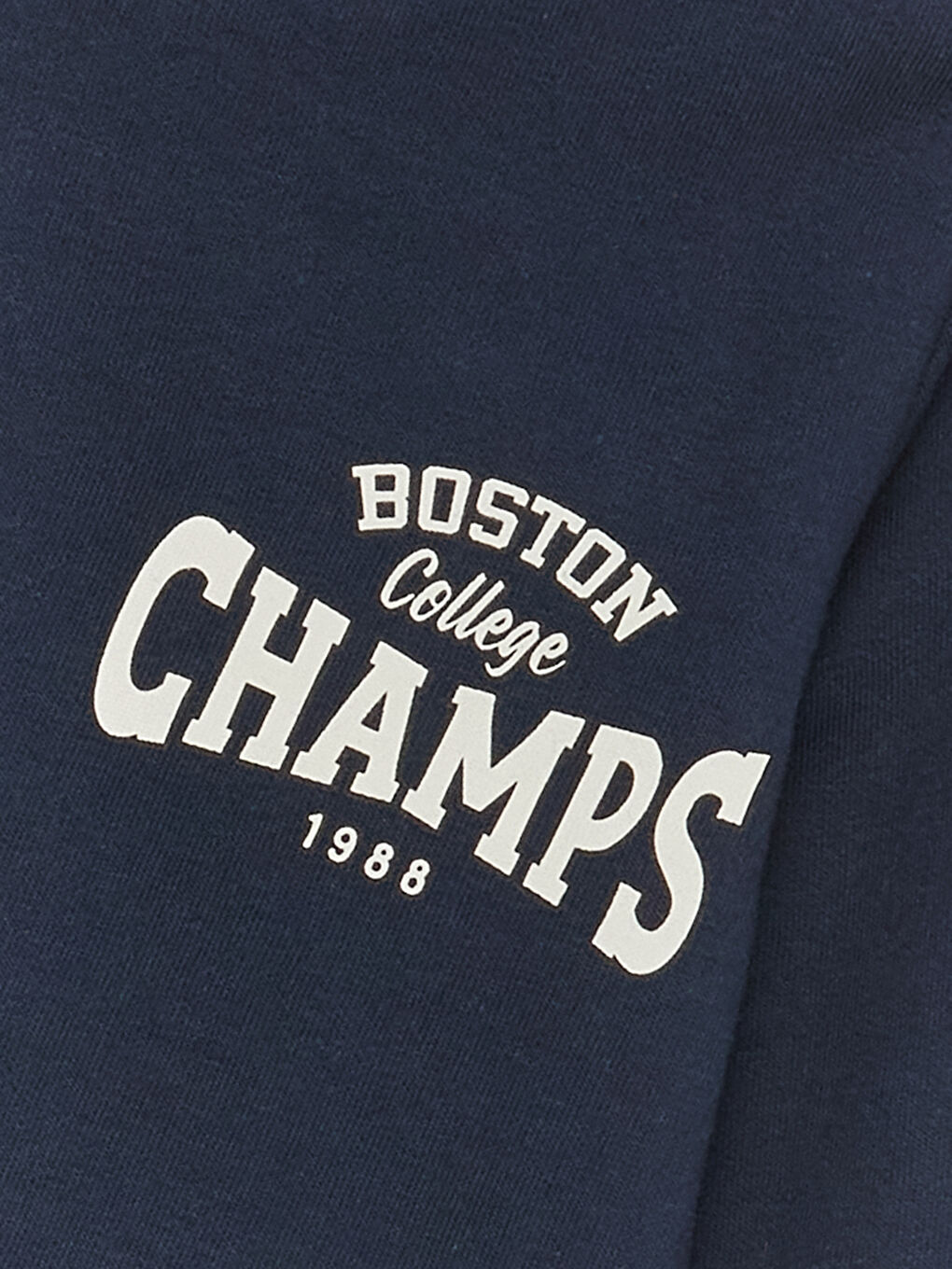 Lacivert Bisiklet Yaka Baskılı Uzun Kollu Erkek Bebek Sweatshirt ve Eşofman Altı 2'li Takım-6