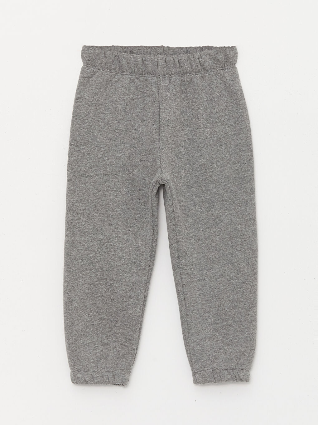 Antrasit Beli Lastikli Kız Çocuk Eşofman Alt