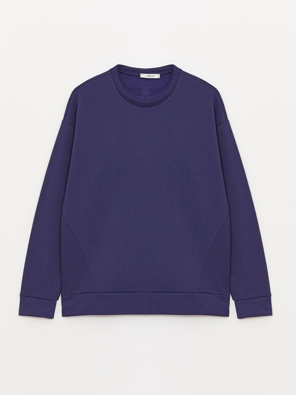 LCW ECO Lacivert Bisiklet Yaka Uzun Kollu Erkek Sweatshirt - 5