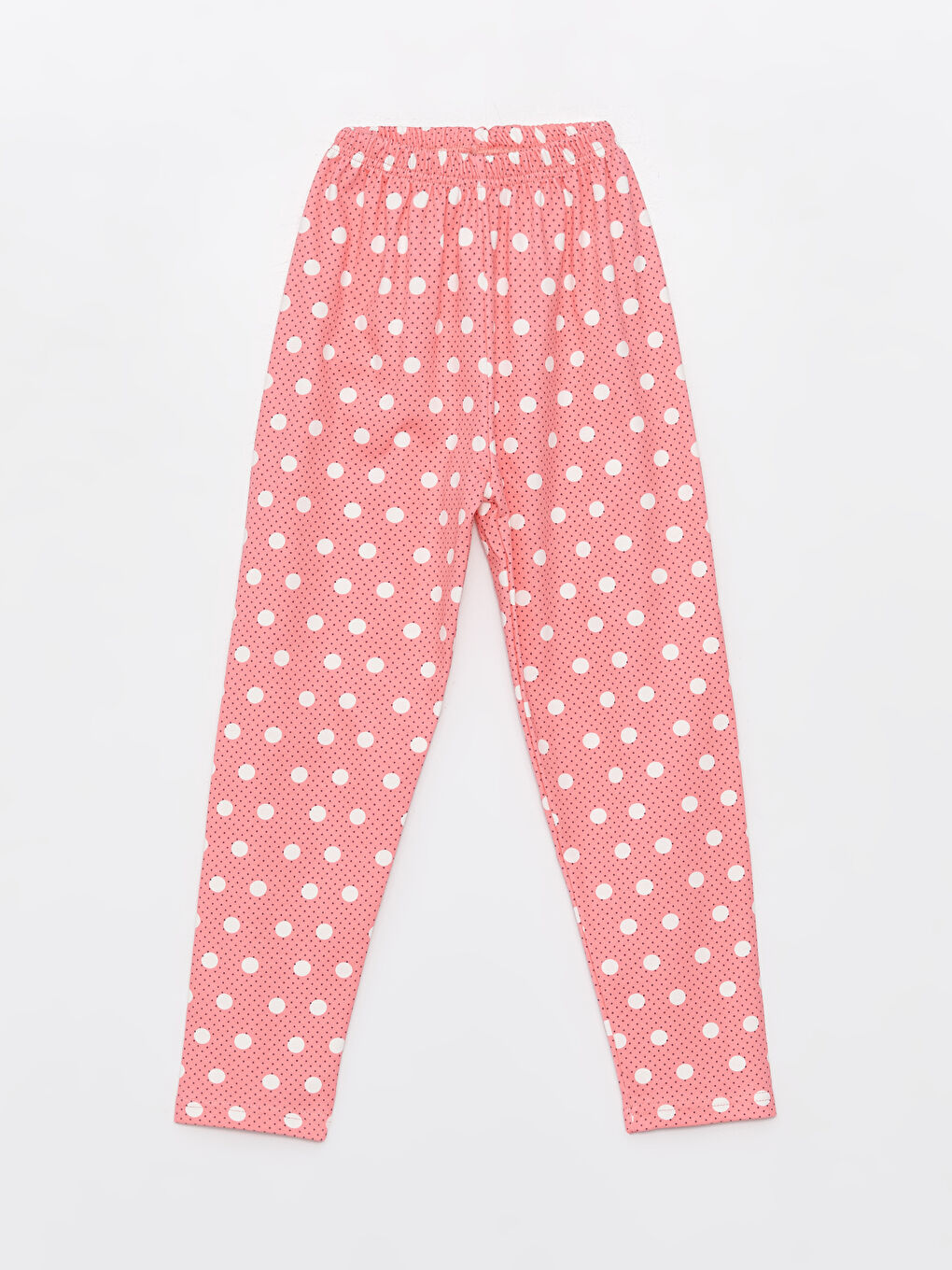 Kırmızı Bisiklet Yaka Baskılı Uzun Kollu Kız Çocuk Pijama Takımı-3