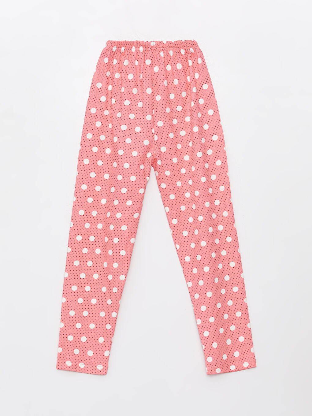 Kırmızı Bisiklet Yaka Baskılı Uzun Kollu Kız Çocuk Pijama Takımı-5