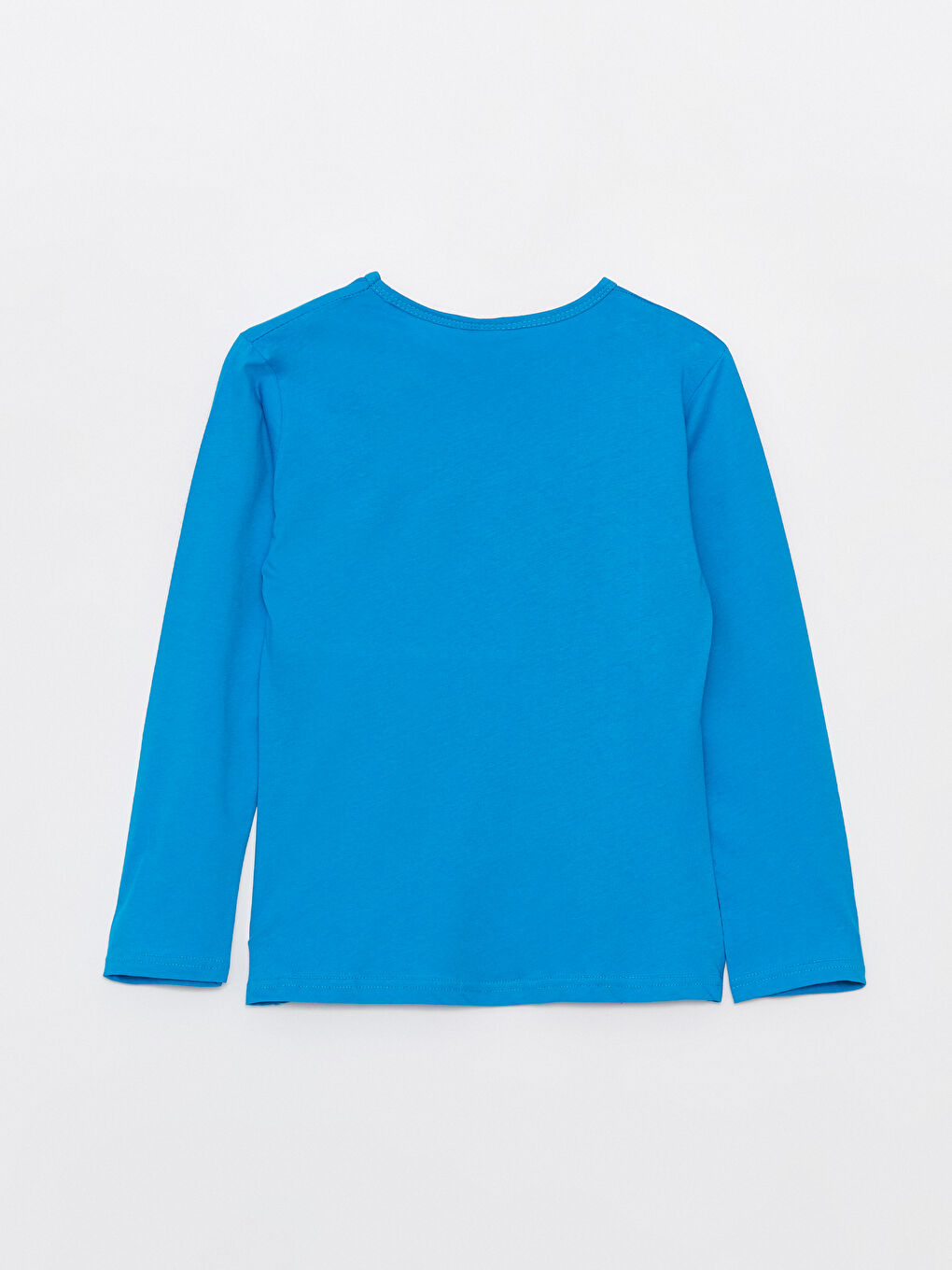 Mavi Bisiklet Yaka Baskılı Uzun Kollu Kız Çocuk Pijama Takımı-3