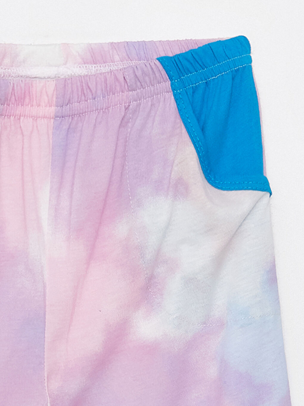 Mavi Bisiklet Yaka Baskılı Uzun Kollu Kız Çocuk Pijama Takımı-5