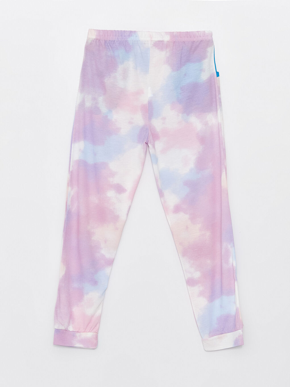 Mavi Bisiklet Yaka Baskılı Uzun Kollu Kız Çocuk Pijama Takımı-6