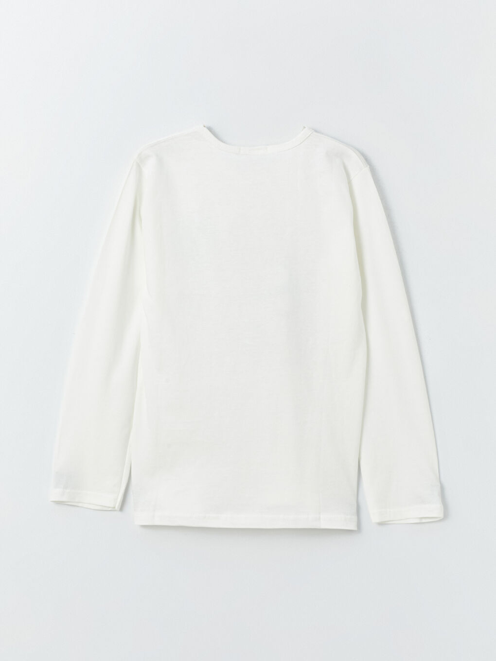 Ekru Bisiklet Yaka Baskılı Uzun Kollu Kız Çocuk Pijama Takımı-2