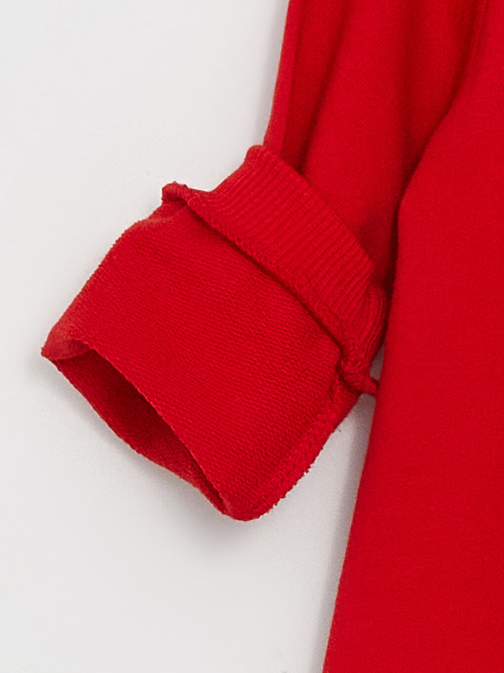 Kırmızı Bisiklet Yaka Uzun Kollu Yılbaşı Temalı Erkek Bebek Tulum ve Şapka-3