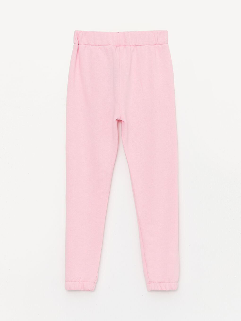 Pembe Beli Lastikli Basic Kız Çocuk Eşofman Altı-1