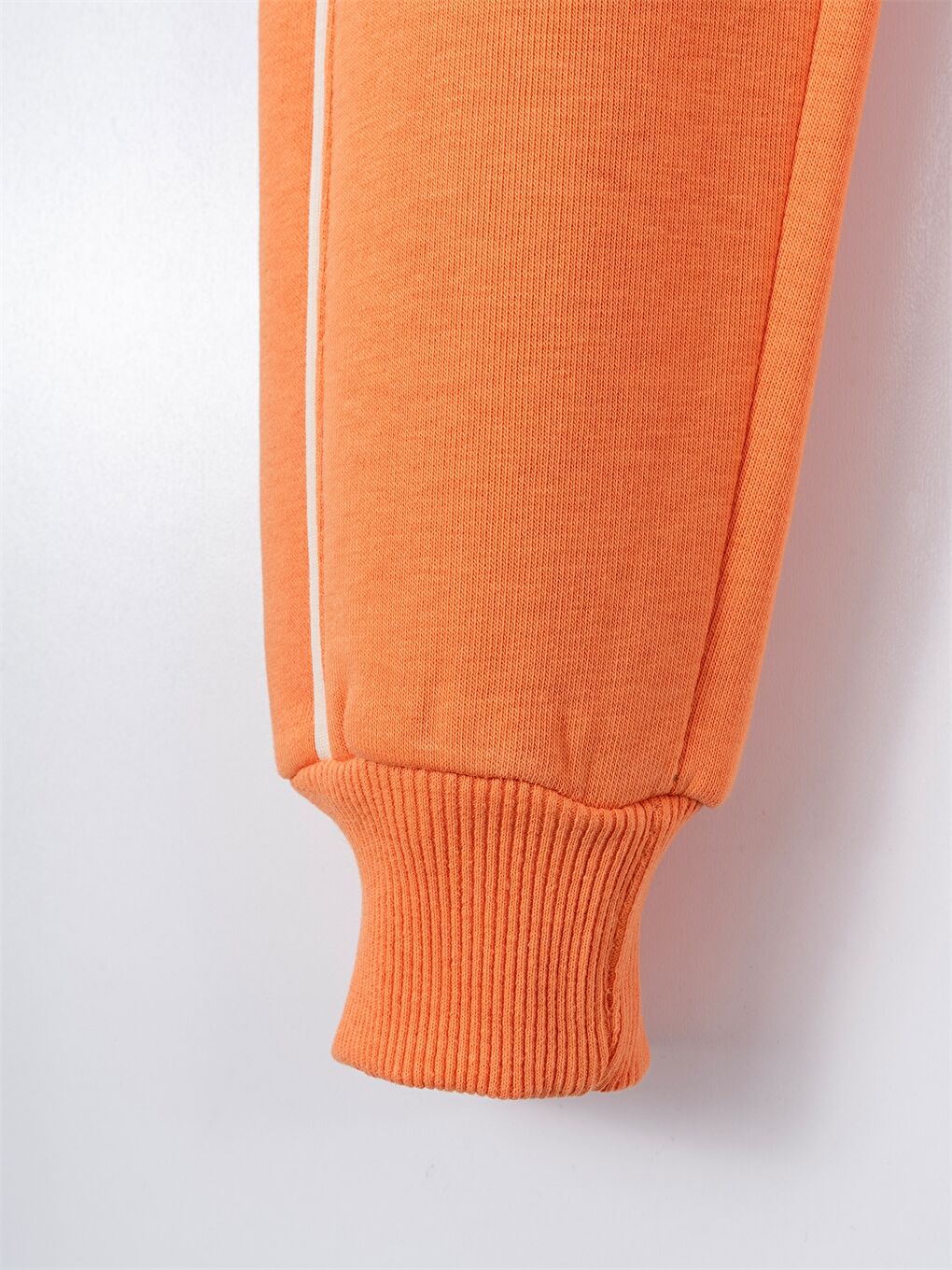 Turuncu Beli Lastikli Kız Çocuk Eşofman Altı-2