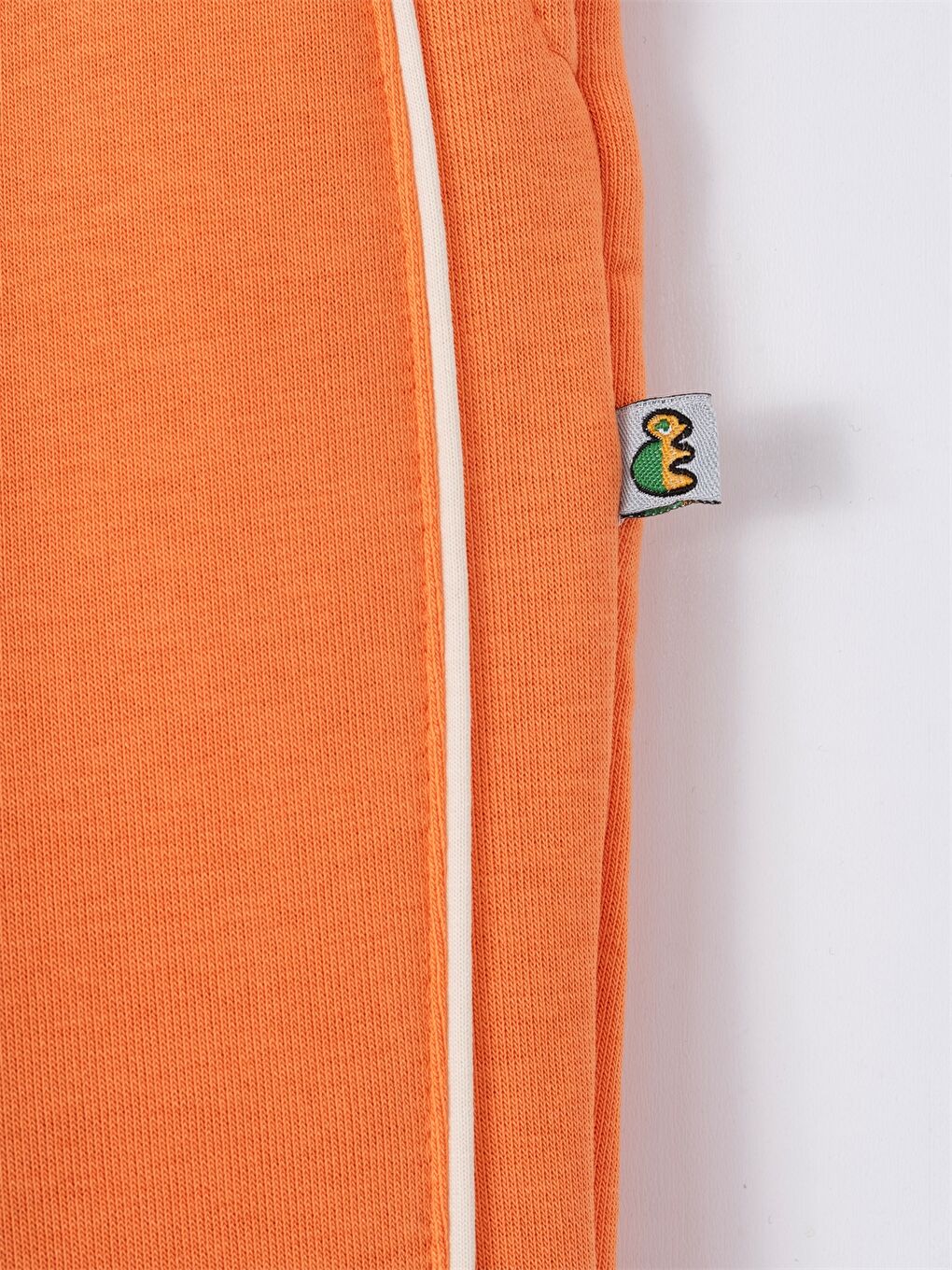 Turuncu Beli Lastikli Kız Çocuk Eşofman Altı-4