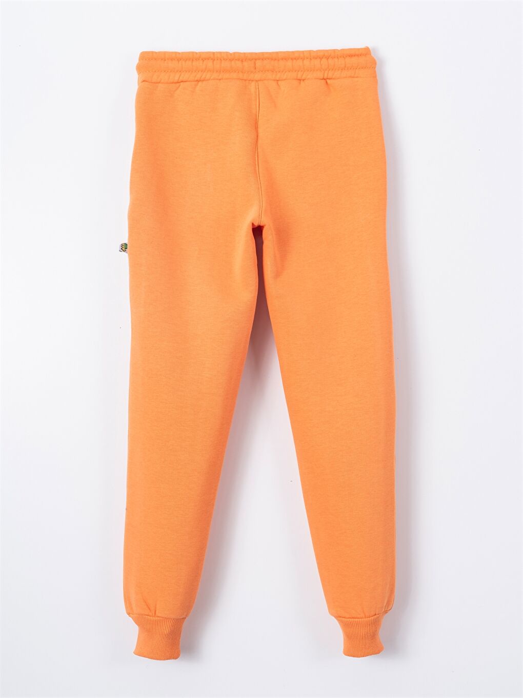 Turuncu Beli Lastikli Kız Çocuk Eşofman Altı-5