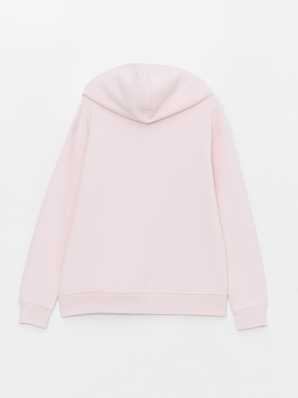 Pembe Barbie Baskılı Uzun Kollu Kadın Hoodie-6