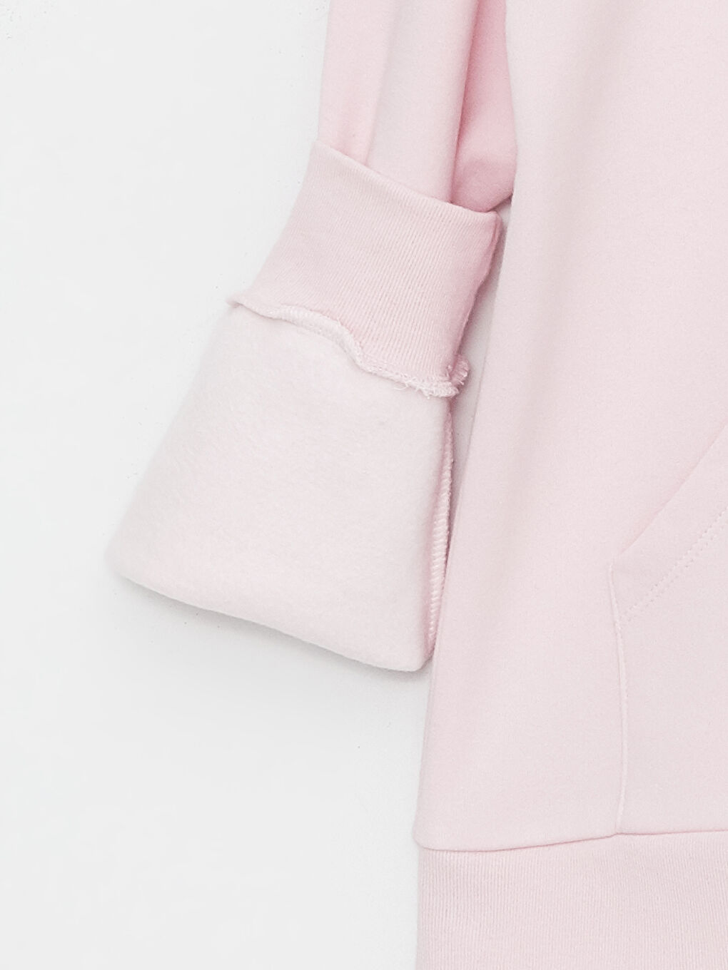 Pembe Barbie Baskılı Uzun Kollu Kadın Hoodie-7