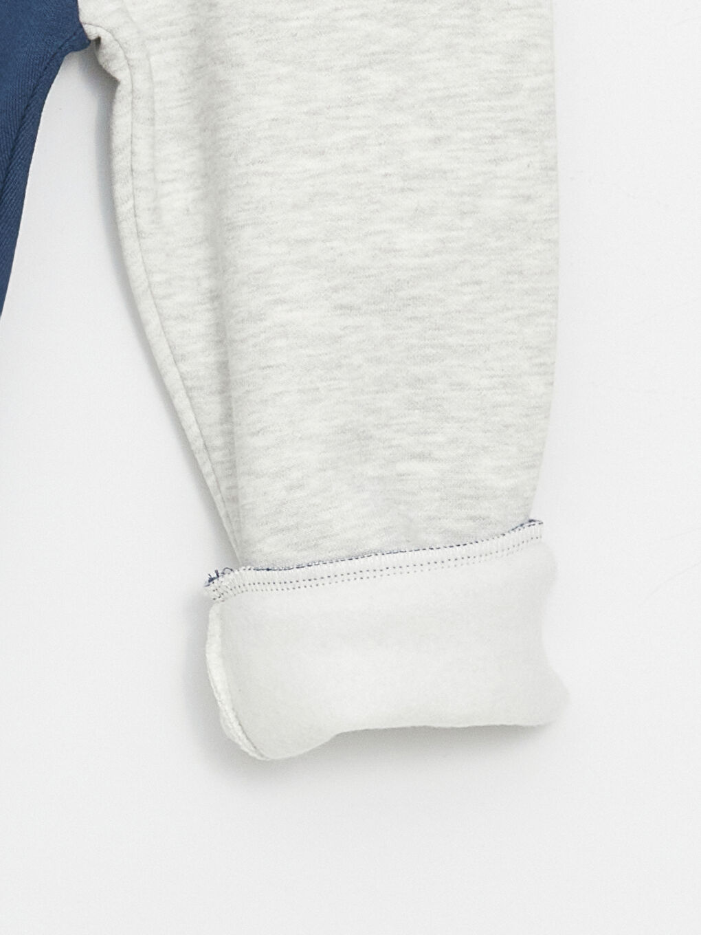 İndigo Beli Lastikli Baskılı Erkek Bebek Eşofman Altı-1