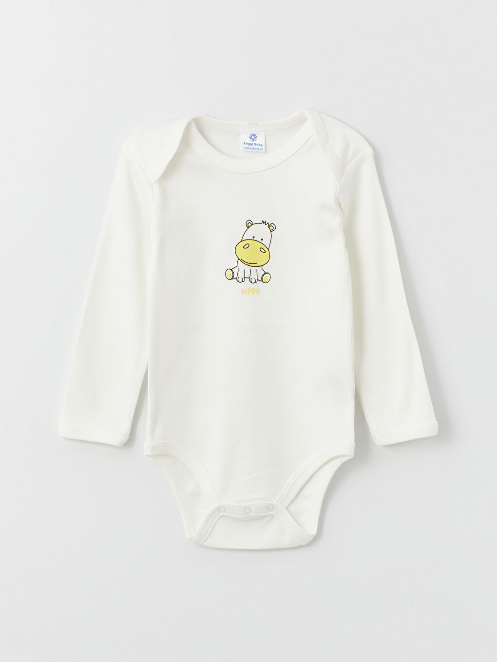 Ekru Bisiklet Yaka Unisex Çıtçıtlı Body 5'li-1