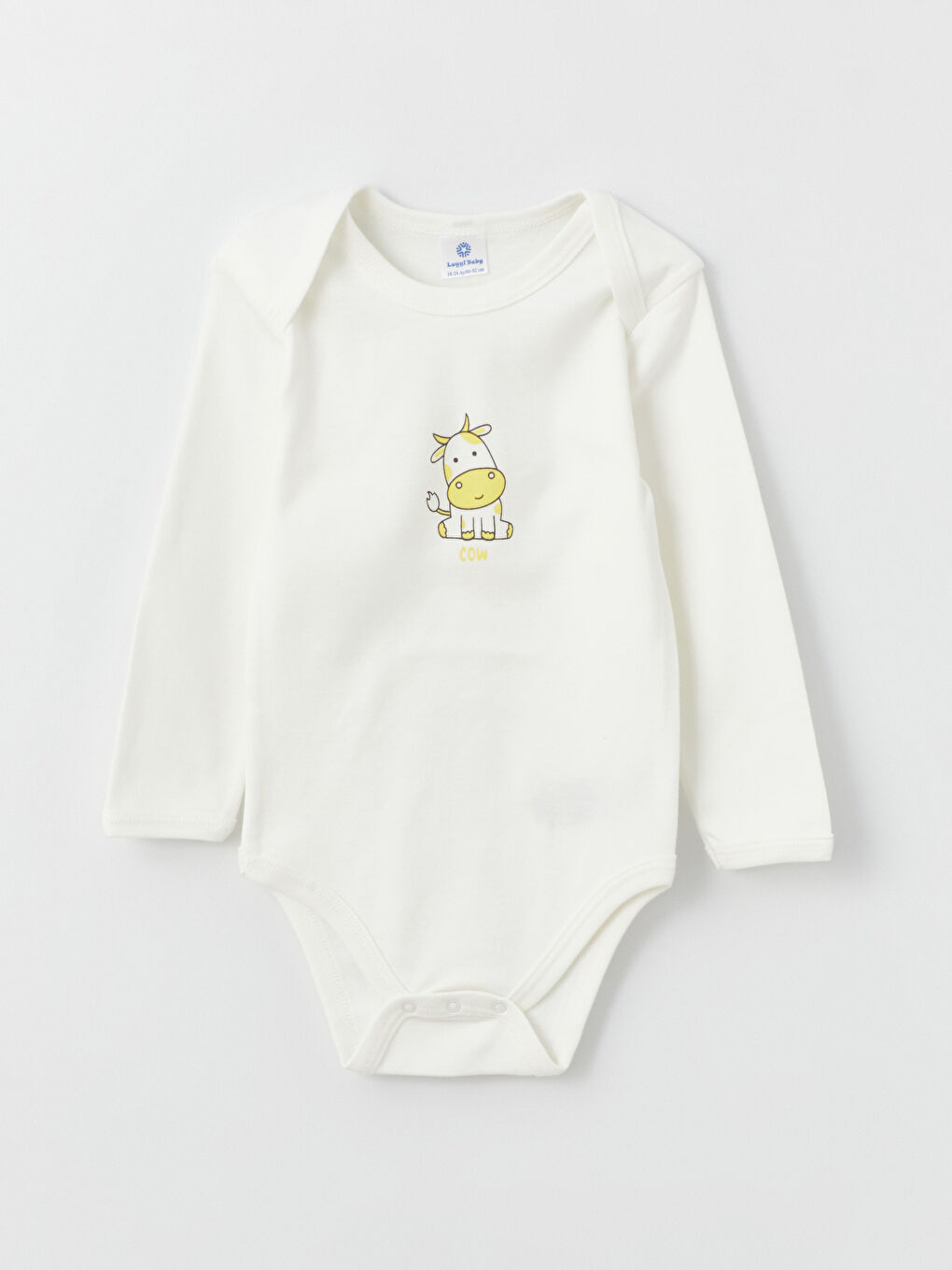Ekru Bisiklet Yaka Unisex Çıtçıtlı Body 5'li-3