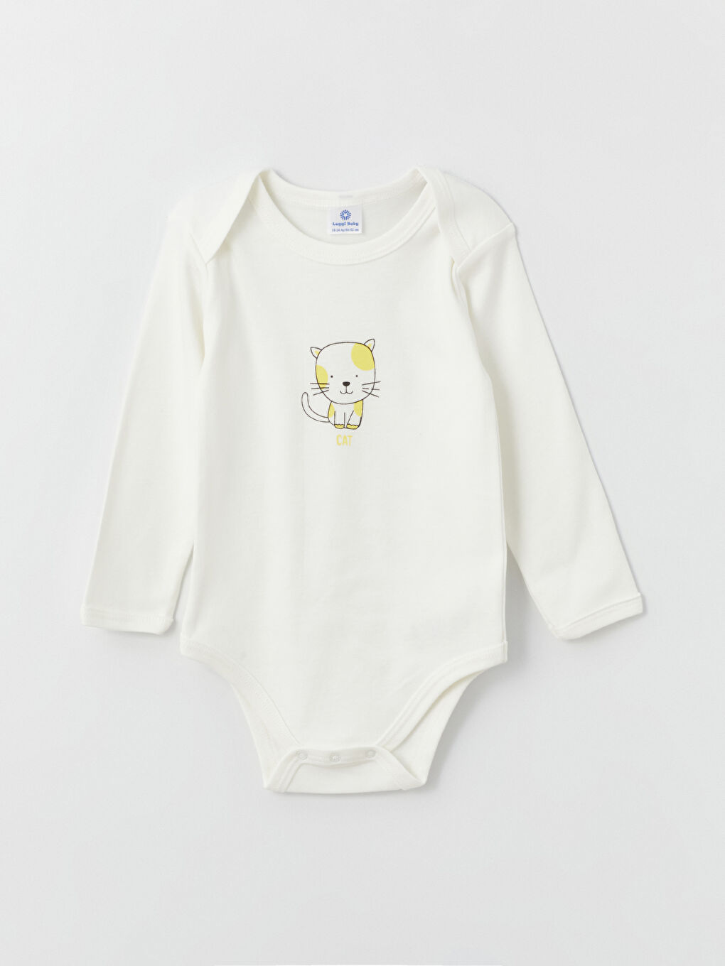 Ekru Bisiklet Yaka Unisex Çıtçıtlı Body 5'li-4