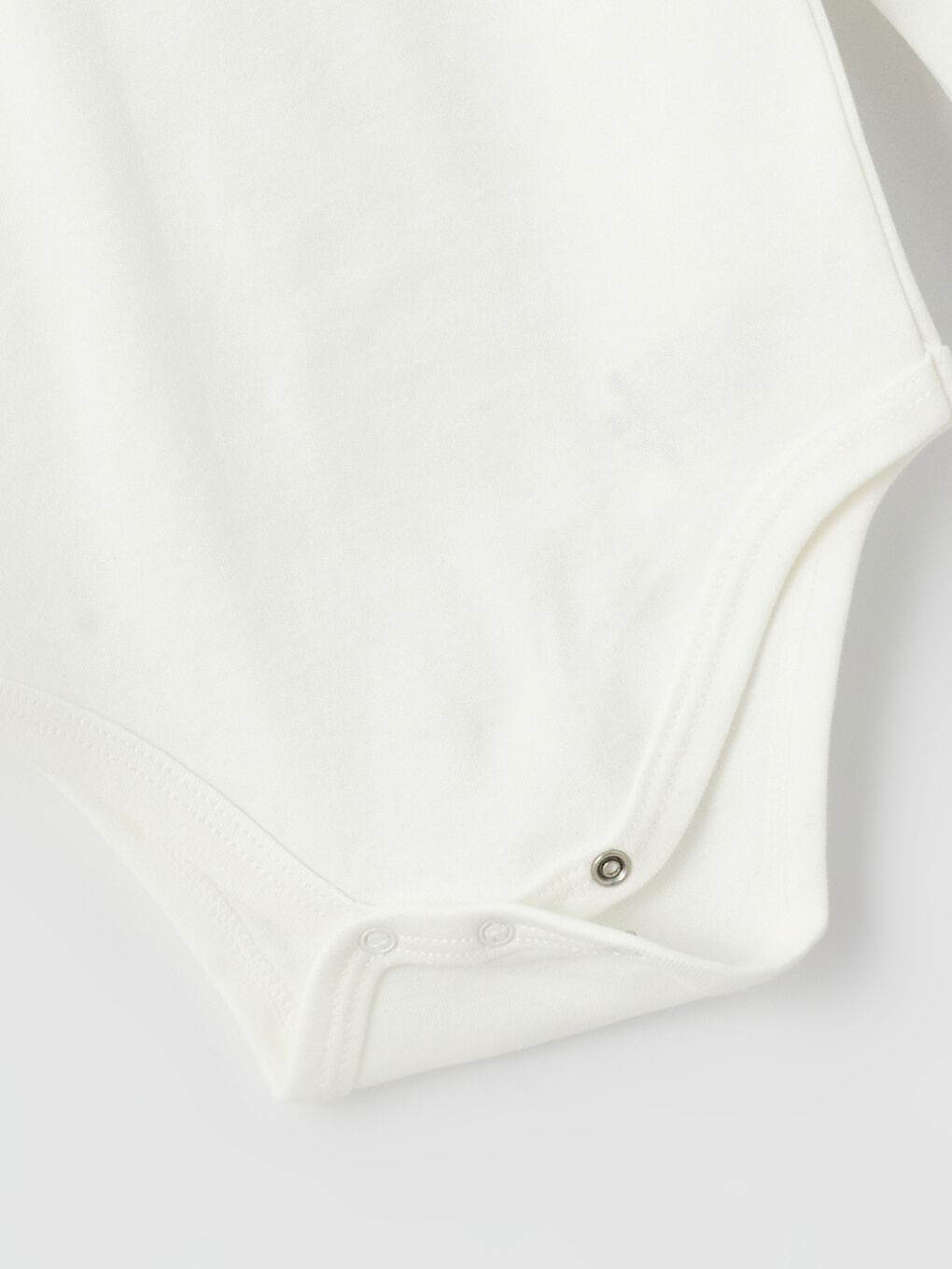 Ekru Bisiklet Yaka Unisex Çıtçıtlı Body 5'li-6