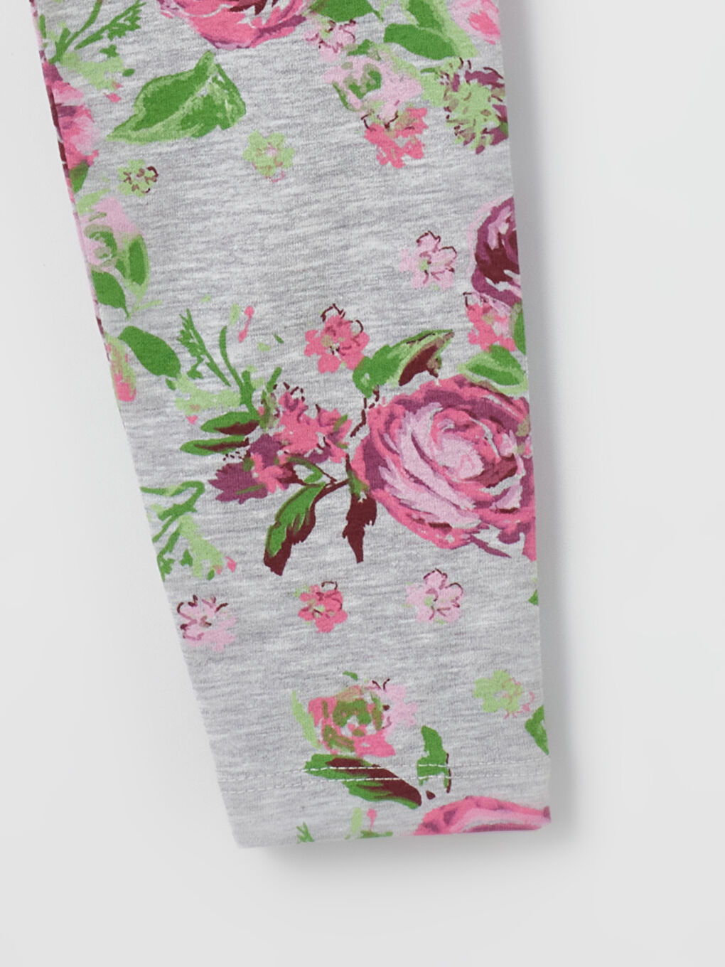 Ekru Bisiklet Yaka Uzun Kollu Kız Bebek Tişört ve Tayt 2'li Takım-5