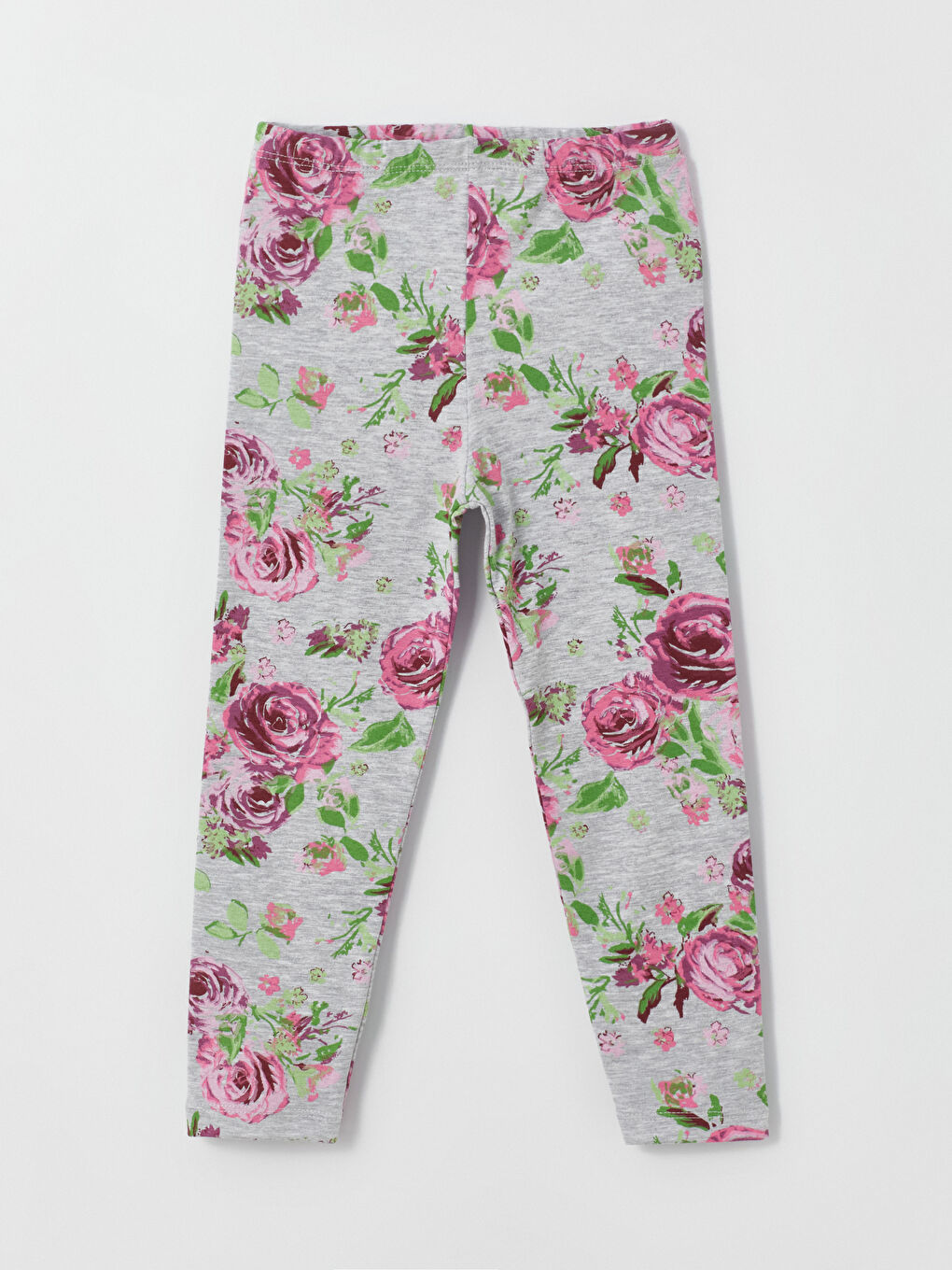 Ekru Bisiklet Yaka Uzun Kollu Kız Bebek Tişört ve Tayt 2'li Takım-6