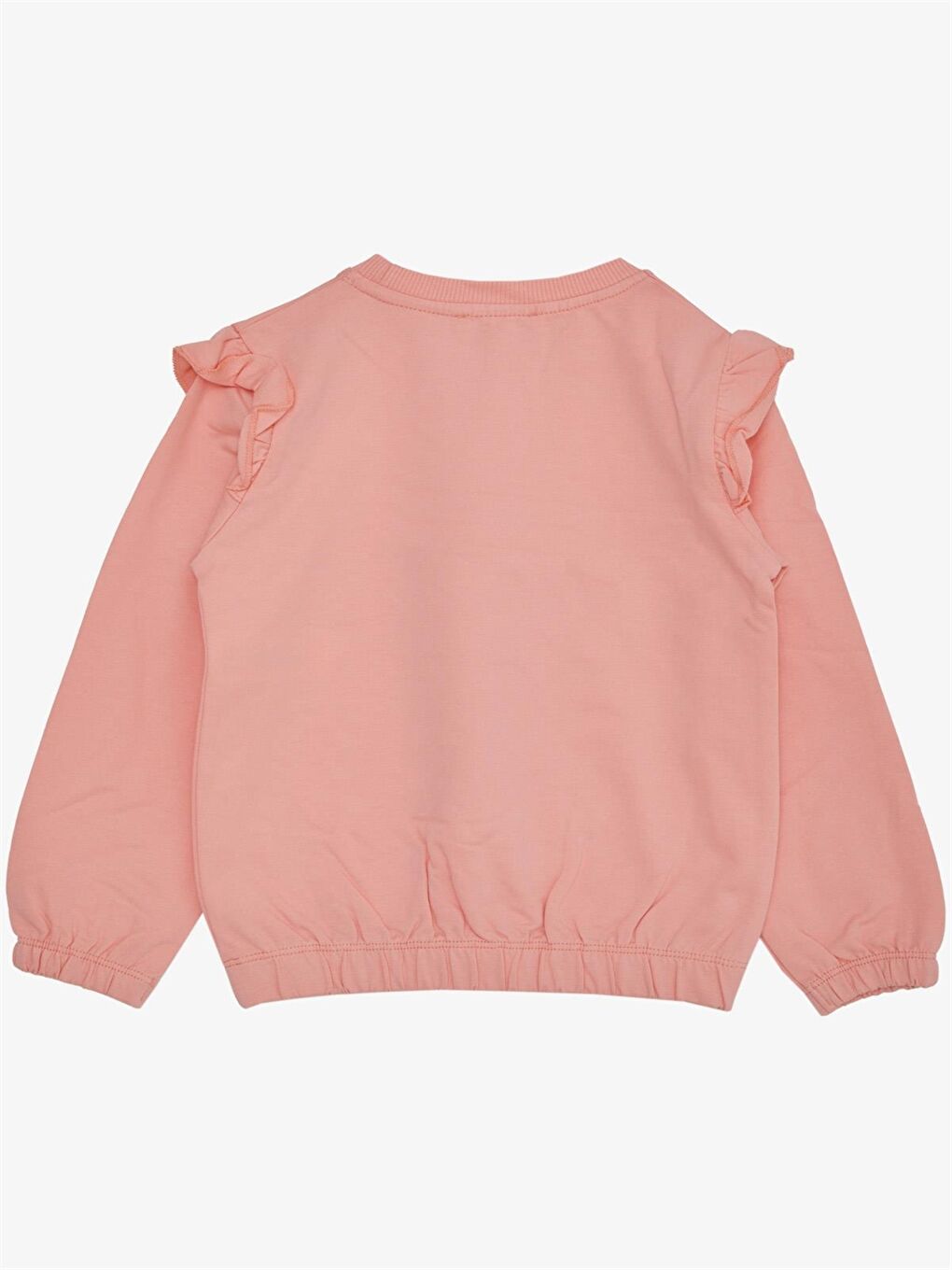 Breeze Turuncu Bisiklet Yaka Uzun Kollu Kız Bebek Sweatshirt - 1