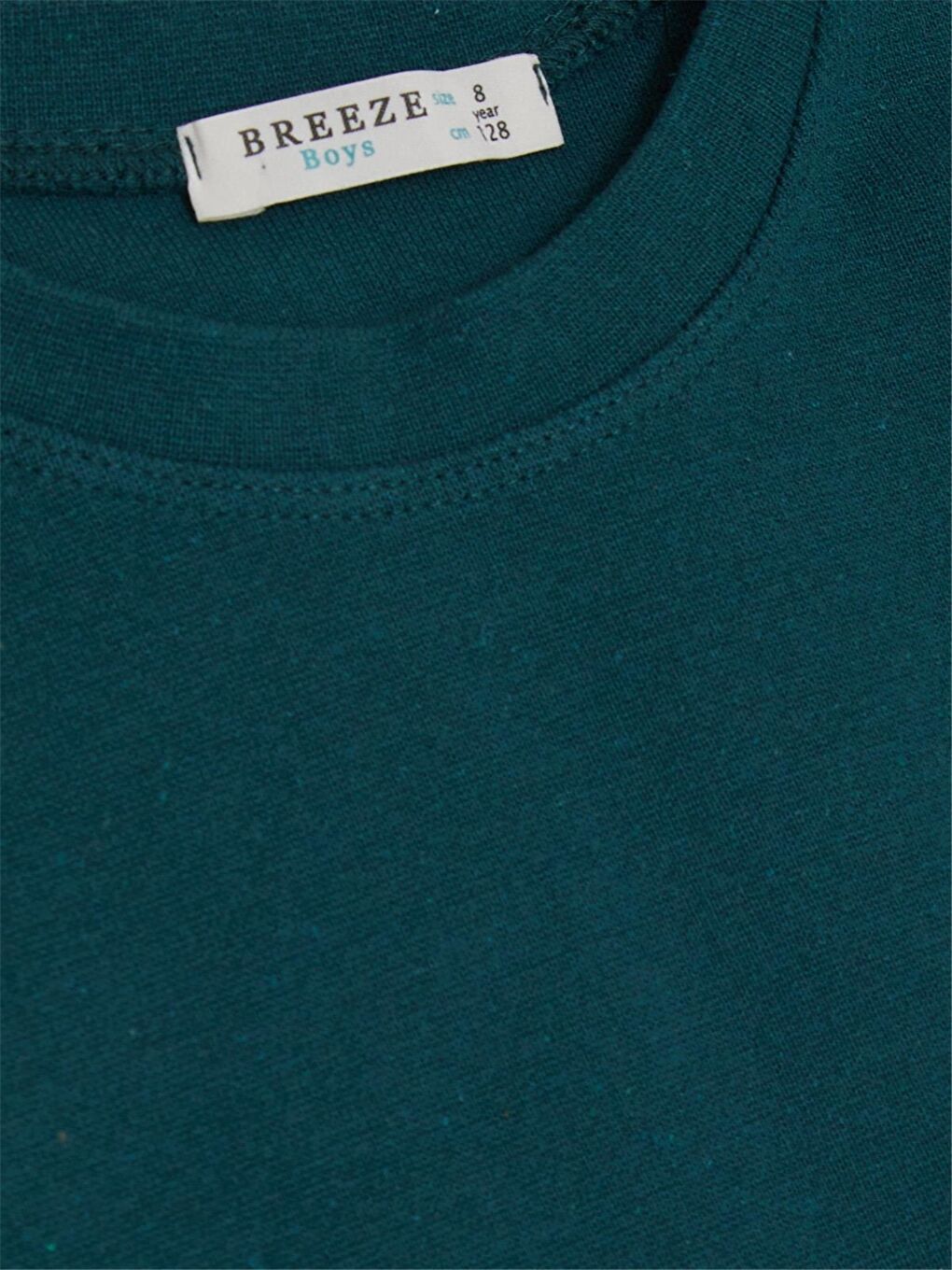 Yeşil Bisiklet Yaka Uzun Kollu Erkek Çocuk Sweatshirt-2