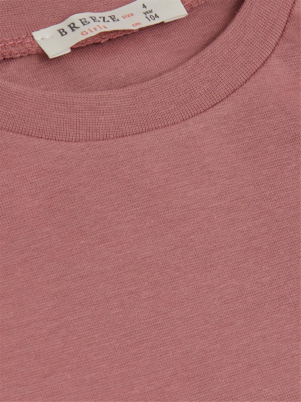 Pembe Bisiklet Yaka Uzun Kollu Kız Bebek Tişört-2