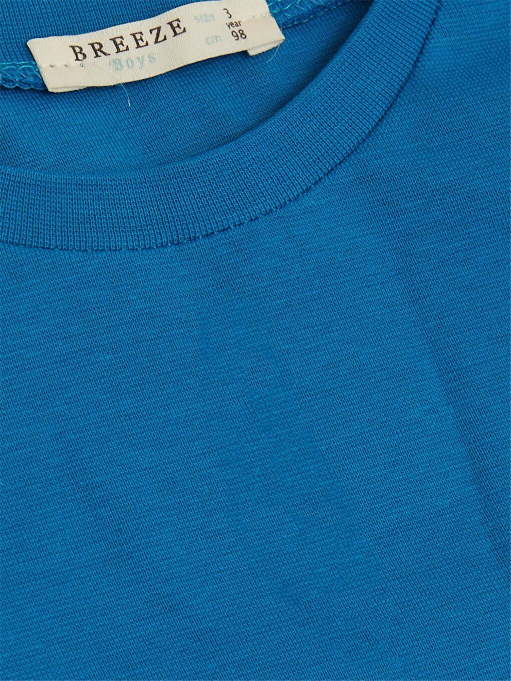 Mavi Bisiklet Yaka Uzun Kollu Erkek Bebek Tişört-2