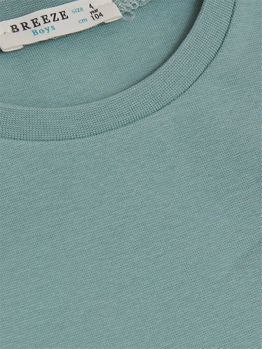 Yeşil Bisiklet Yaka Uzun Kollu Erkek Bebek Tişört-2