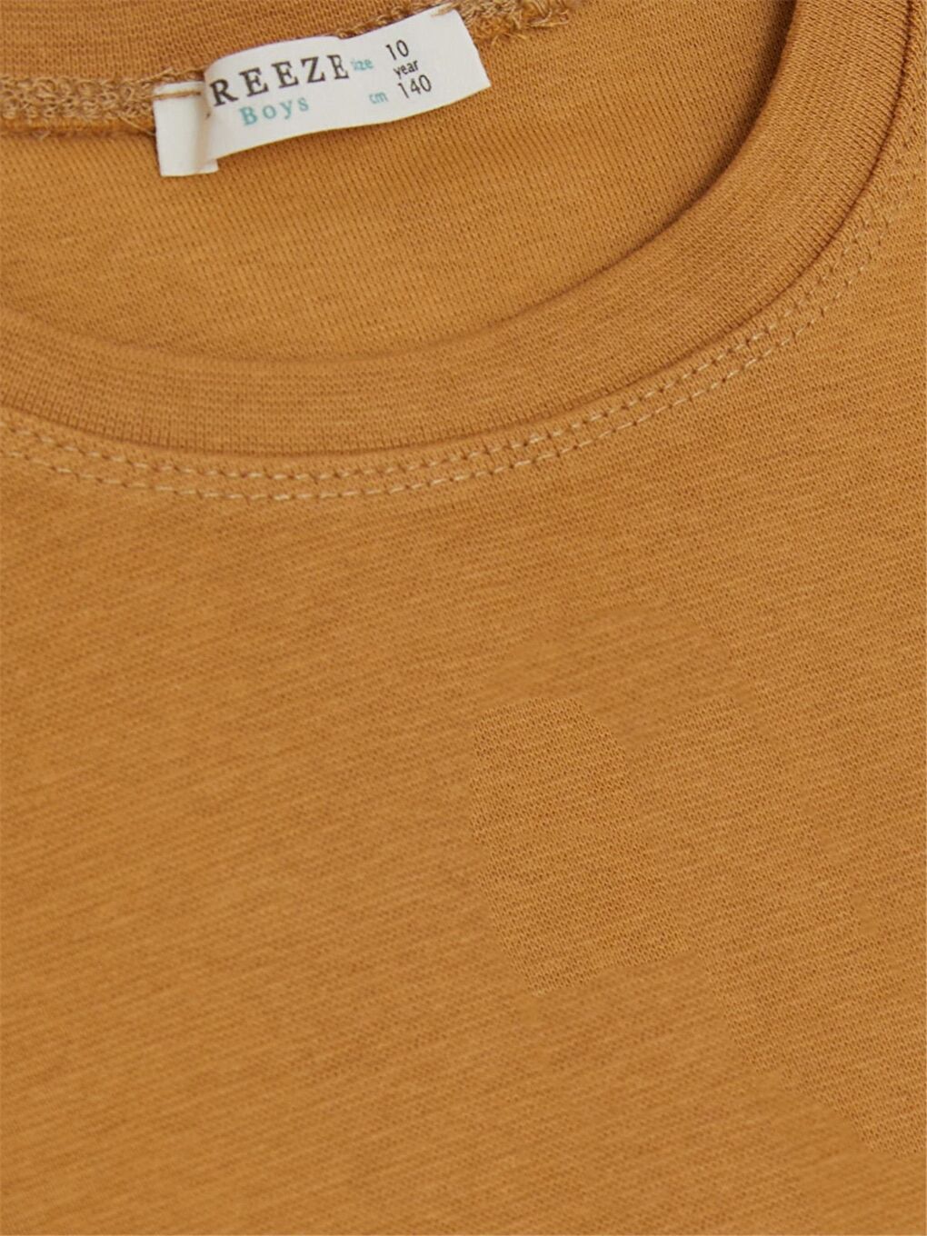 Kahverengi Bisiklet Yaka Uzun Kollu Erkek Çocuk Tişört-2