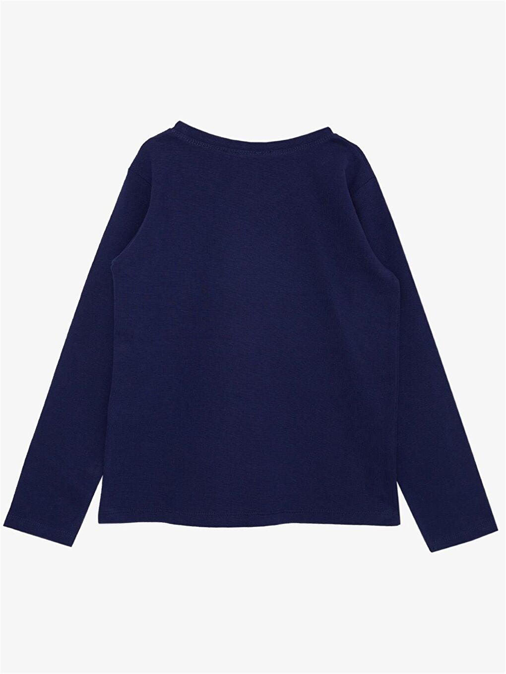 Mor Bisiklet Yaka Uzun Kollu Erkek Çocuk Tişört-1